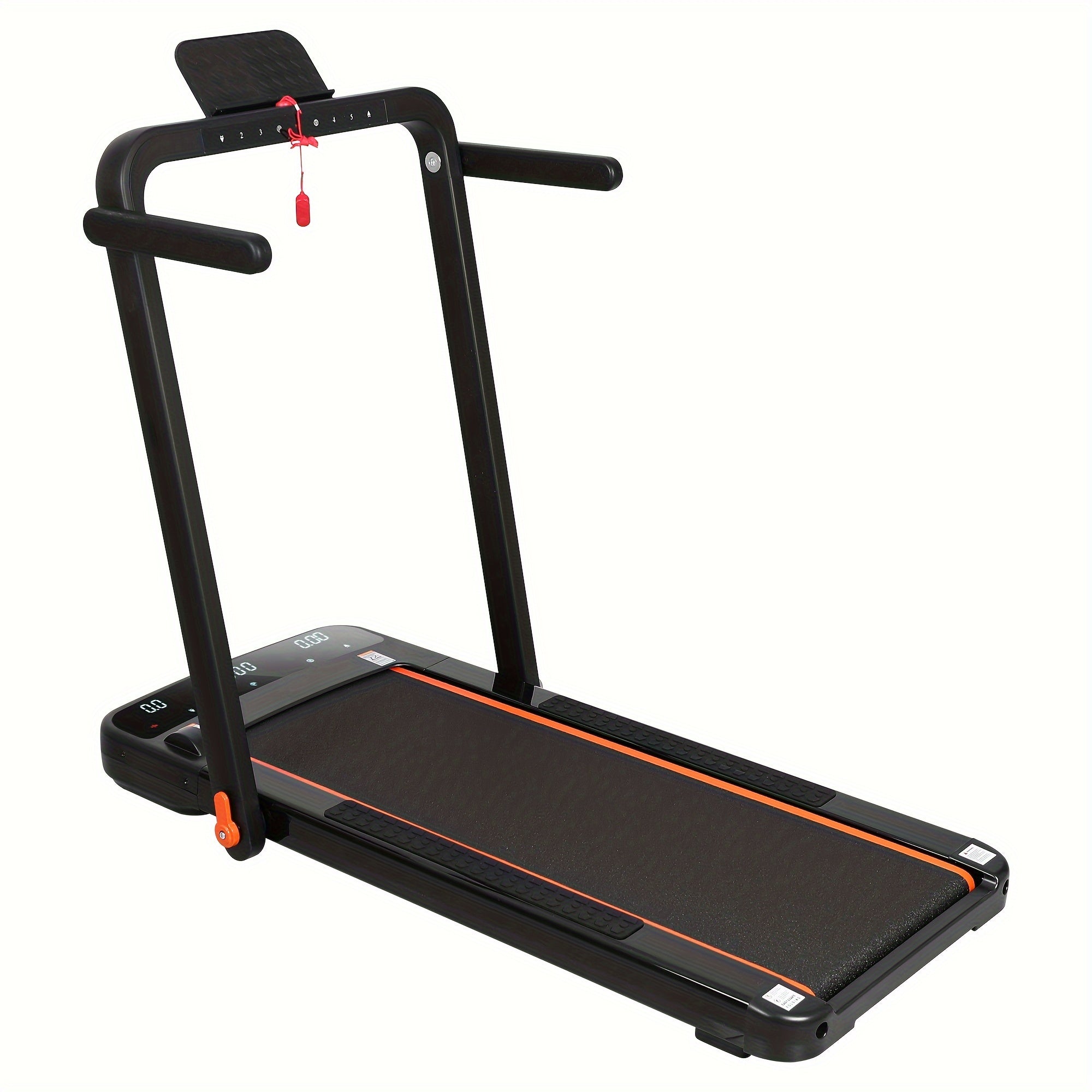 2-in-1 Foldable Under-Desk Treadmill – 300 lb Capacity | Walking Pad & Running Machine | Installation-Free | Black