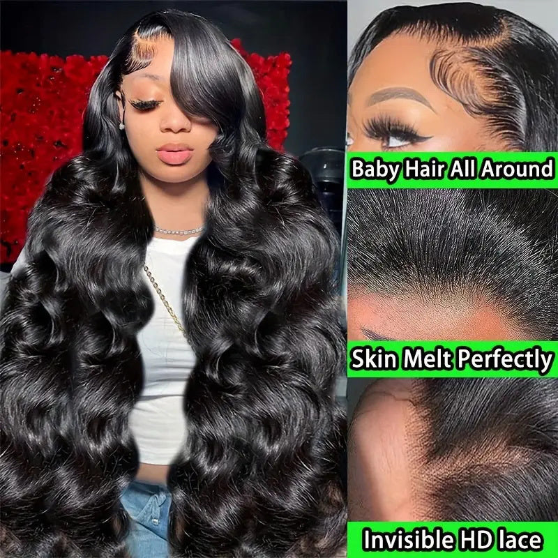 250% Density Body Wave Glueless 13x4 HD Lace Wig
