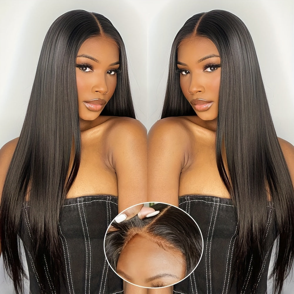 250% Density Glueless Wig – 13x4 HD Lace Front, Pre-Plucked, Bye Bye Knots, Straight Human Hair