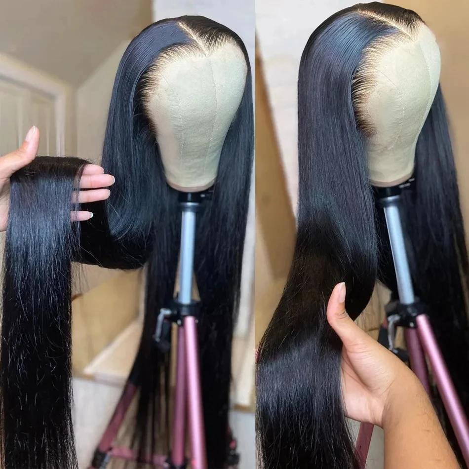 13x6 Straight HD Lace Frontal Human Hair Wig – Glueless