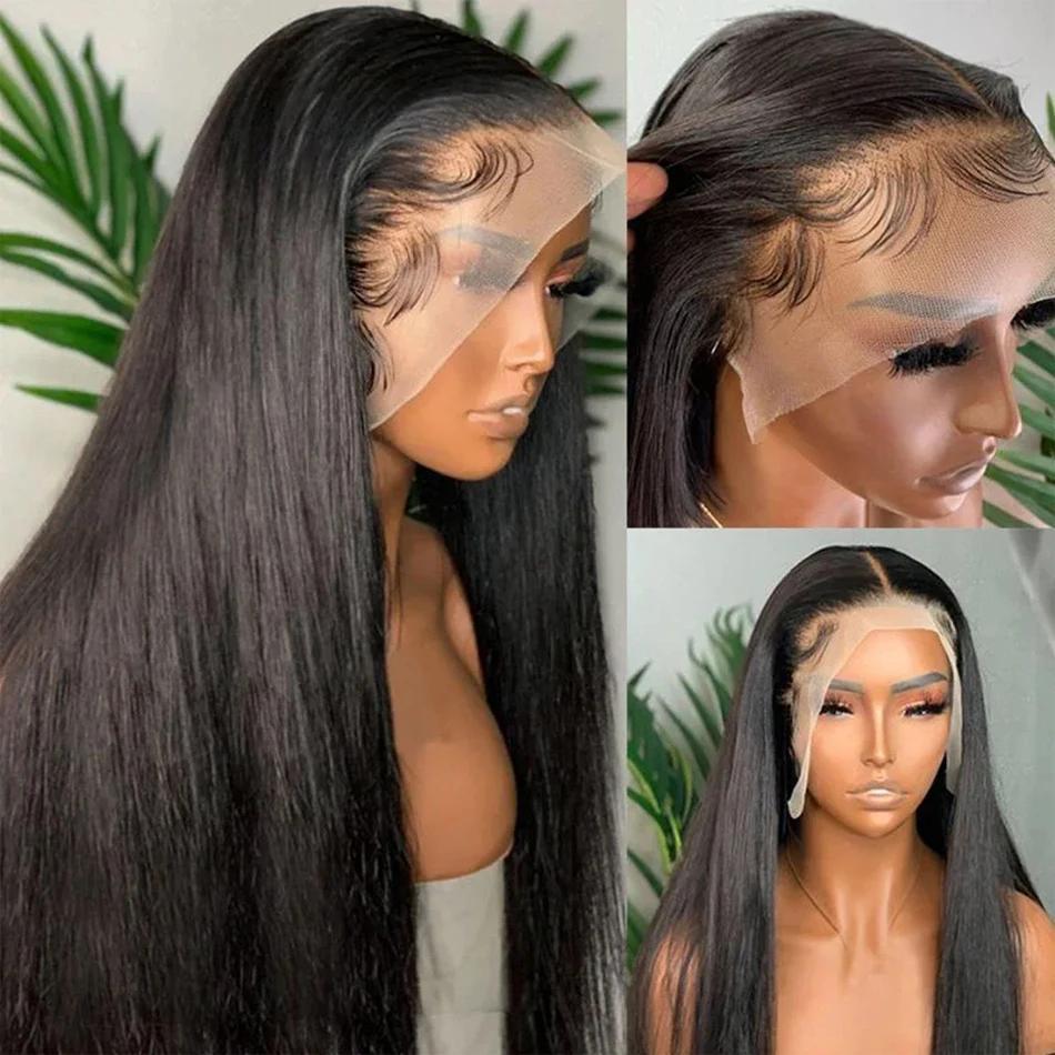 13x6 Straight HD Lace Frontal Human Hair Wig – Glueless