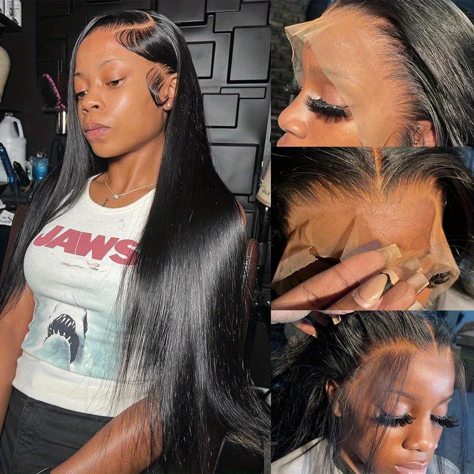 13x6 Straight HD Lace Frontal Human Hair Wig – Glueless