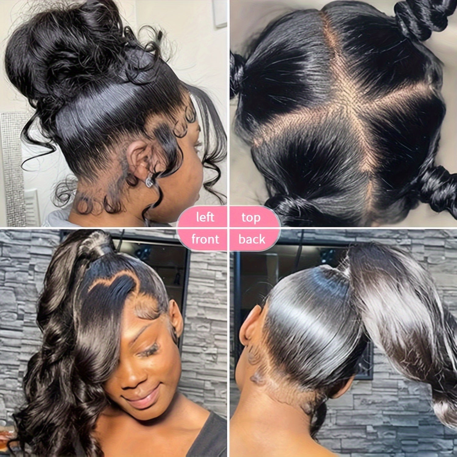 360 Lace Front Wigs Human Hair Pre Plucked Body Wave 360 Full Lace Frontal Human Hair Wigs for Women Hd Lace Wig with Hair Around Natural Color, Lace Front Wig, Ready to Wear Human Hair Wigs, Human Hair Wigs for Women Glueles