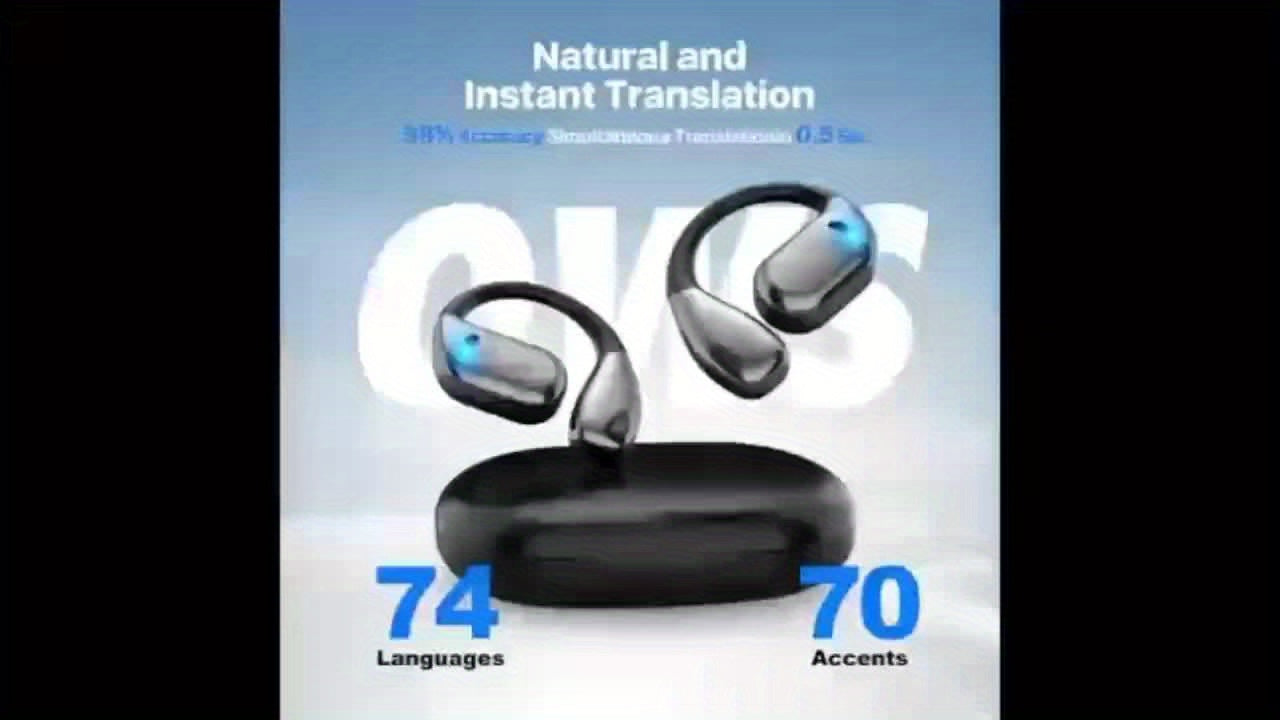 AI Real-Time Translation Earbuds – Wireless