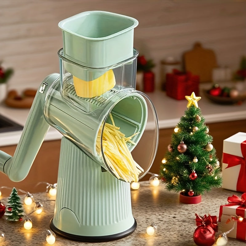 5-in-1 Manual Rotary Cheese Grater & Slicer