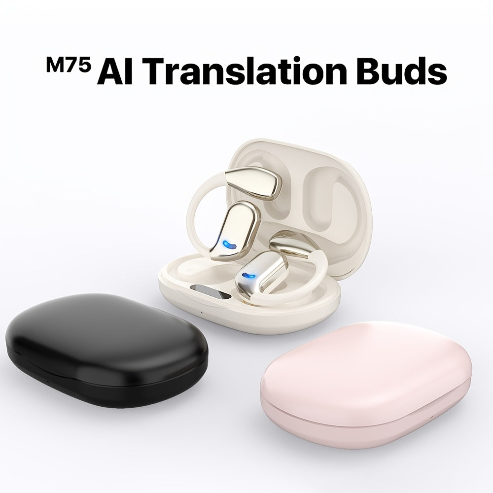 AI Real-Time Translation Earbuds – Wireless