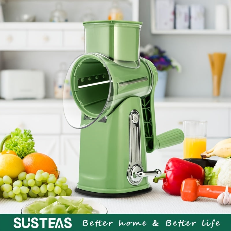 5-Blade Rotary Cheese Grater & Vegetable Slicer