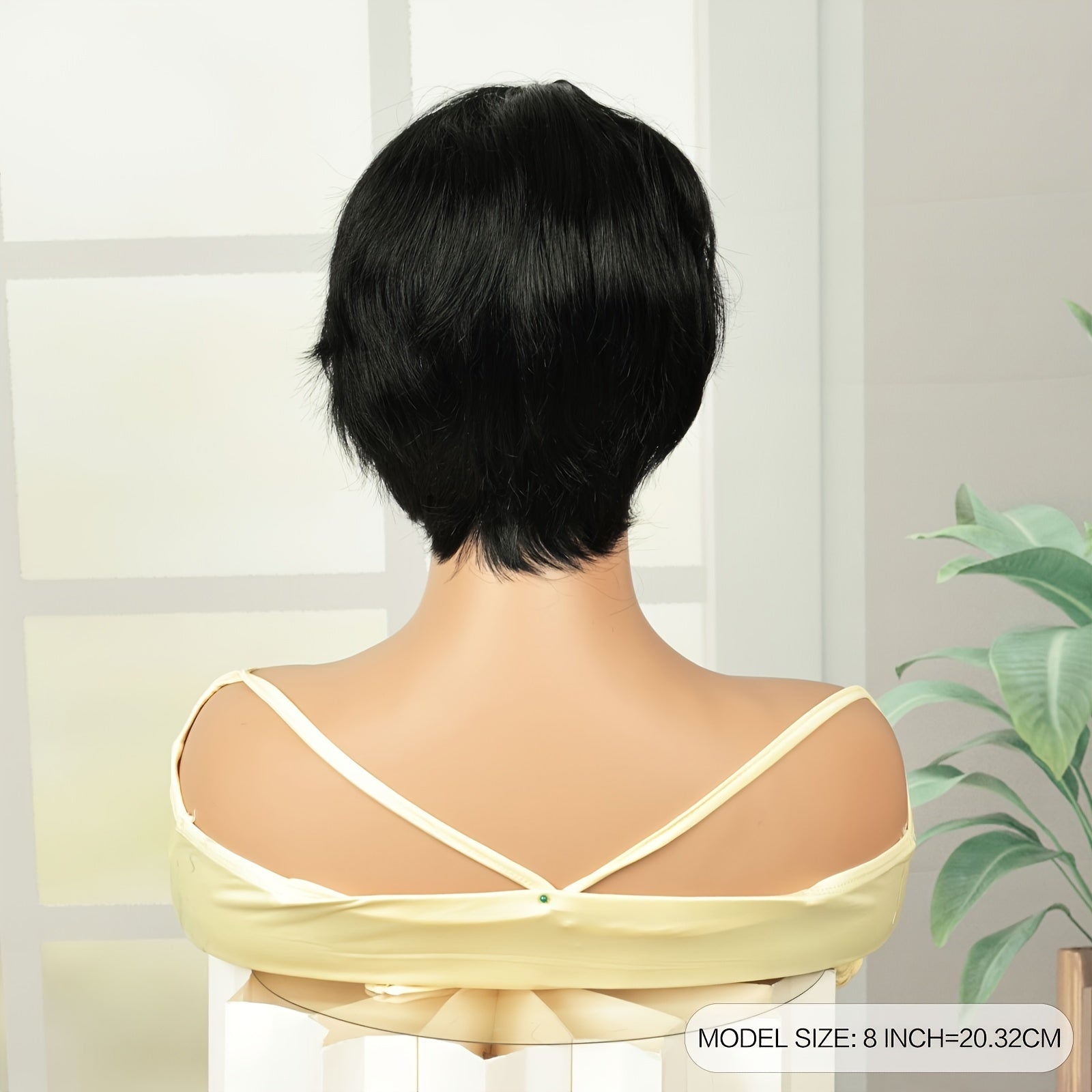 Glueless Pixie Bob Human Hair Wig – Pre-Plucked