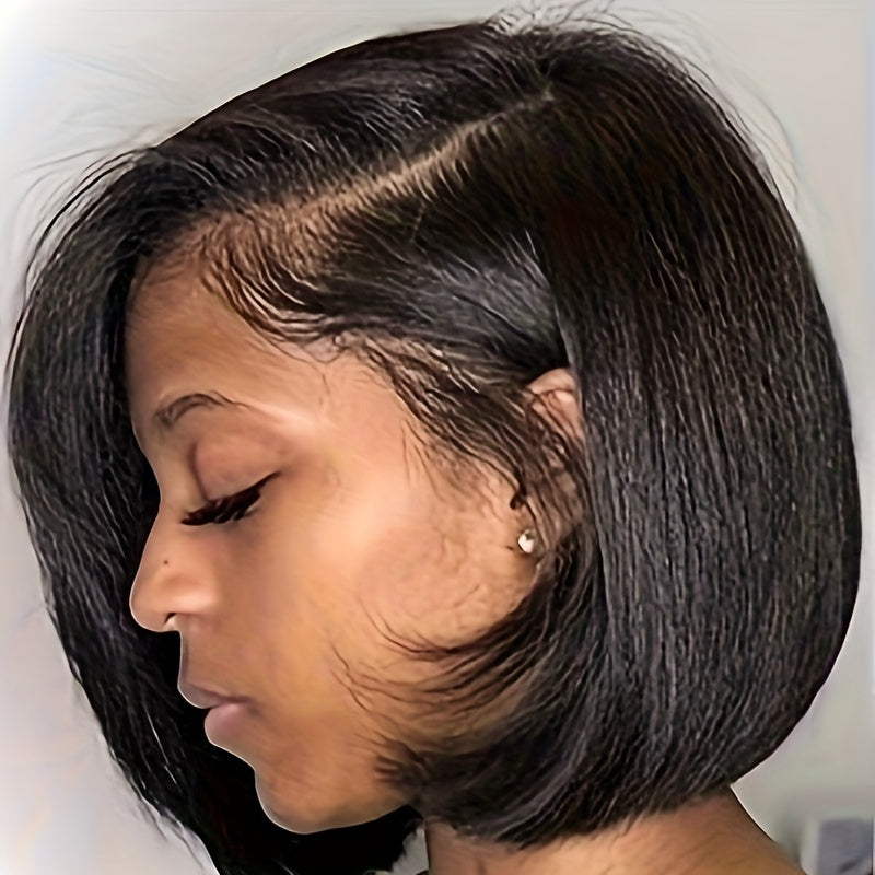 No-Glue HD Lace Bob Wig – 13x4 Transparent Lace, 180% Density