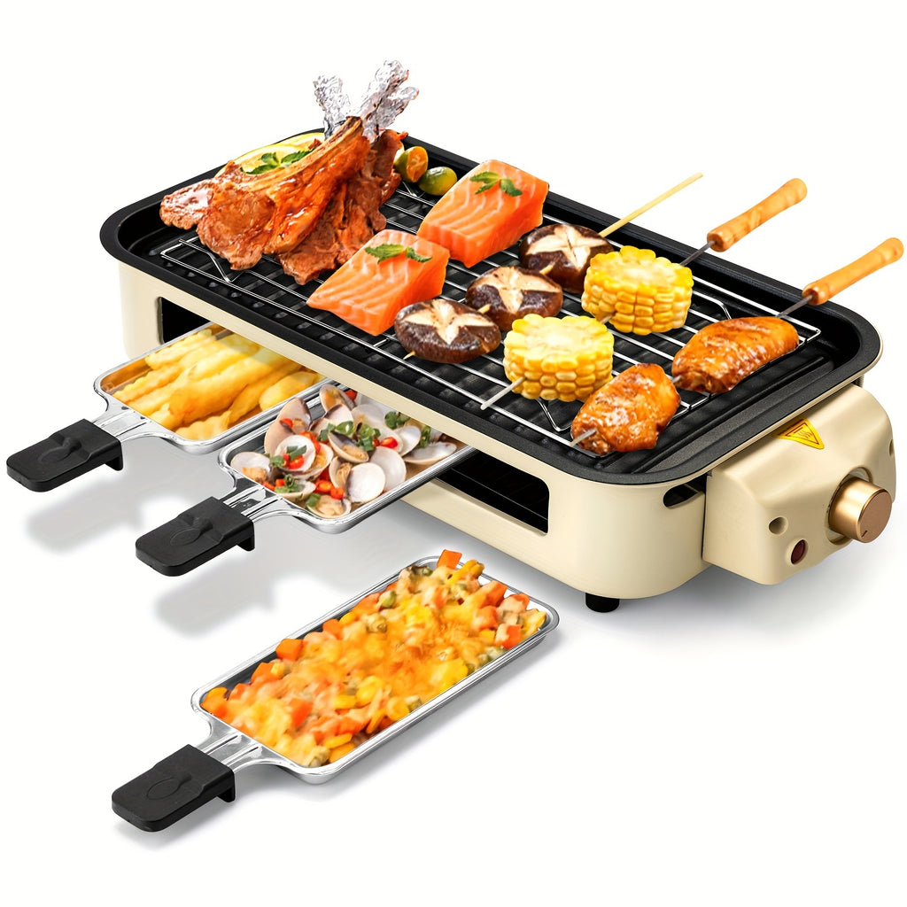 Smokeless Electric Indoor Grill – 2-in-1 Non-Stick Grill & Griddle for Home Cooking