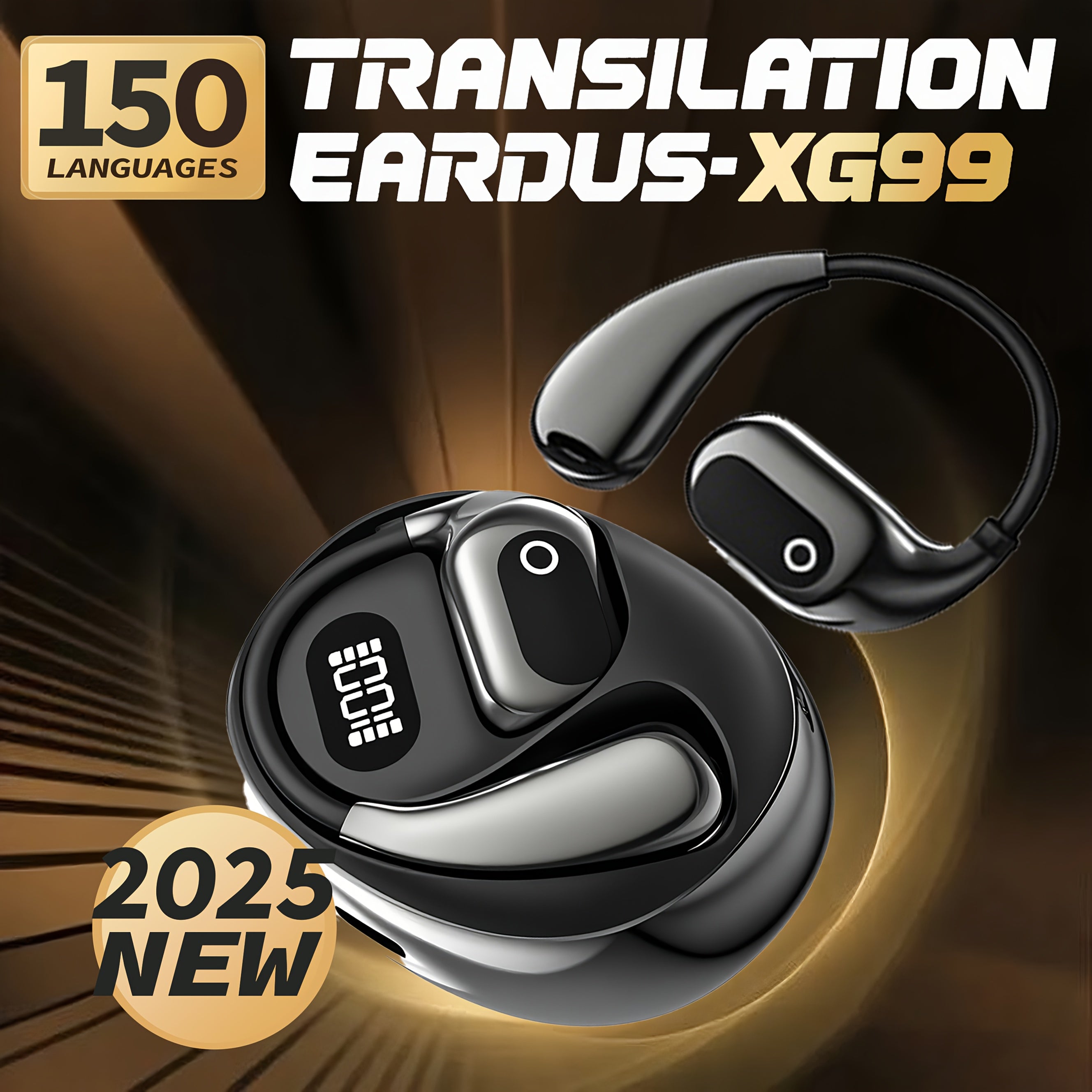 AI Translation Earbuds with Charging Case