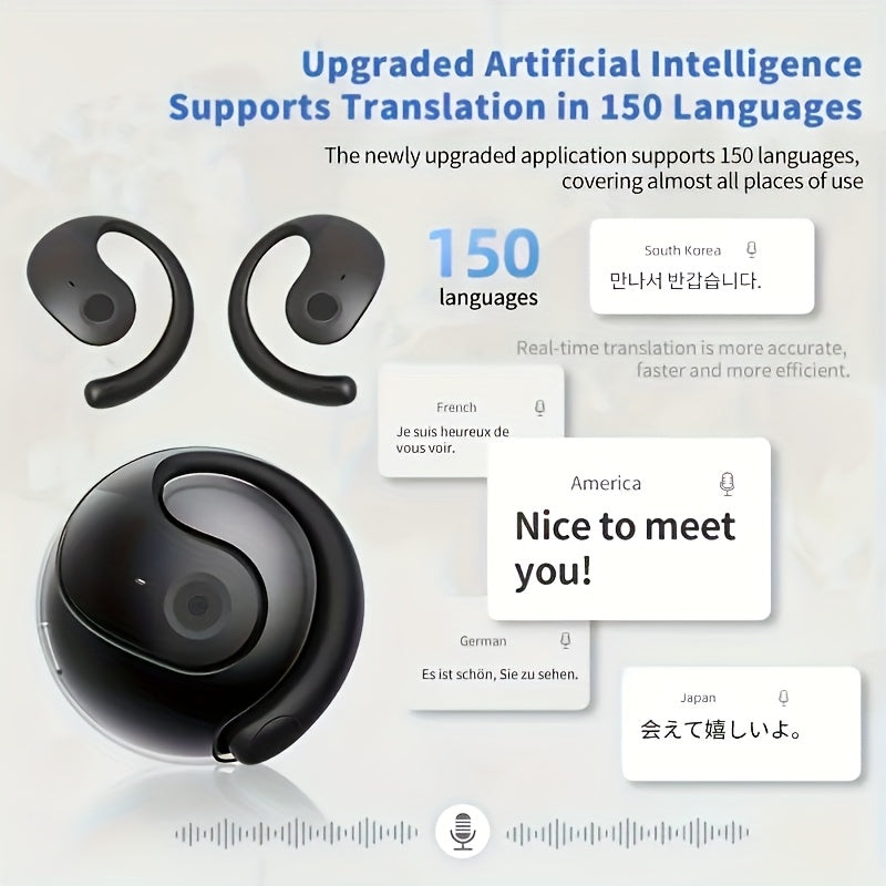 AI Translation Earbuds with Charging Case