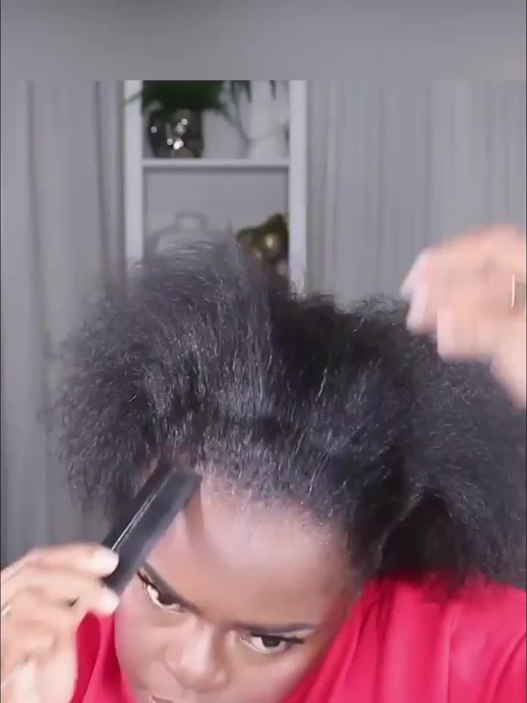 Kinky Straight Human Hair Wrap-Around Ponytail Extension