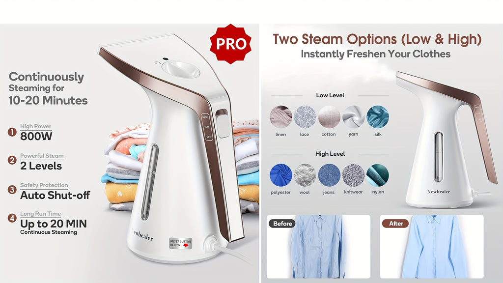 Portable Mini Steam Iron for Trave and Quick Wrinkle Removal