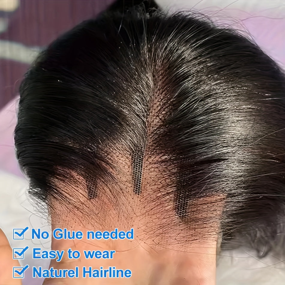 Ready-to-Wear Straight Glueless Human Hair Wig – 200% Density