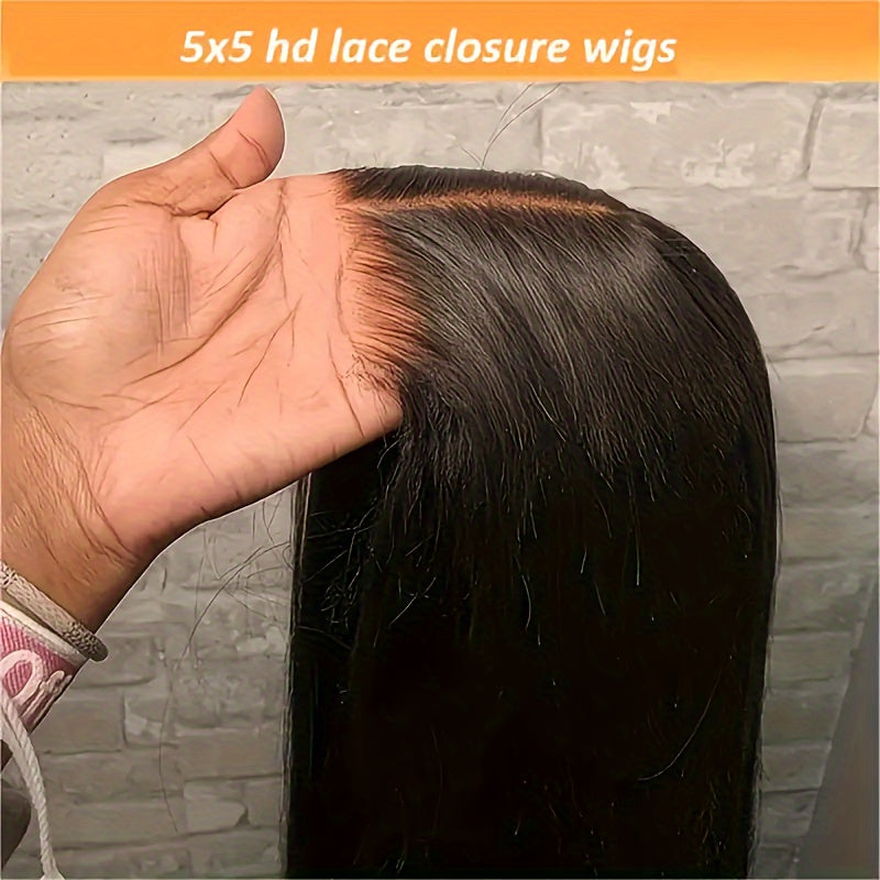 6x4.5 HD Lace Glueless Closure Wig – 250% Density, Pre-Plucked