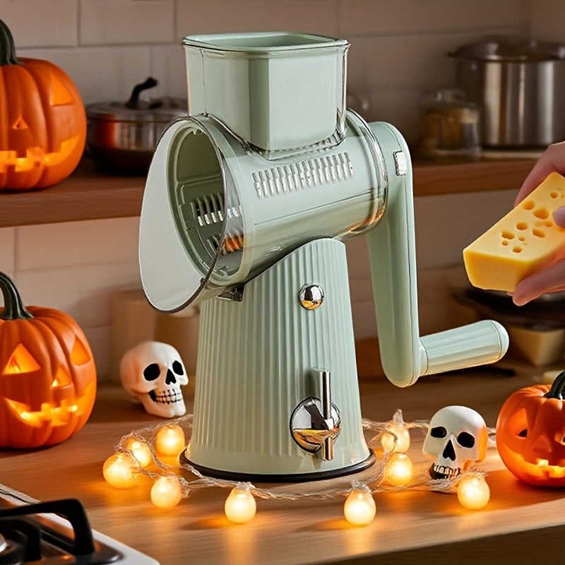 5-in-1 Manual Rotary Cheese Grater & Slicer