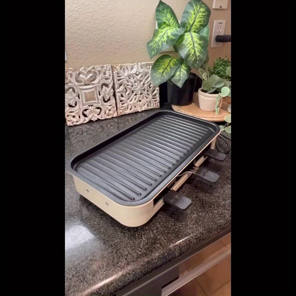 Smokeless Electric Indoor Grill – 2-in-1 Non-Stick Grill & Griddle for Home Cooking