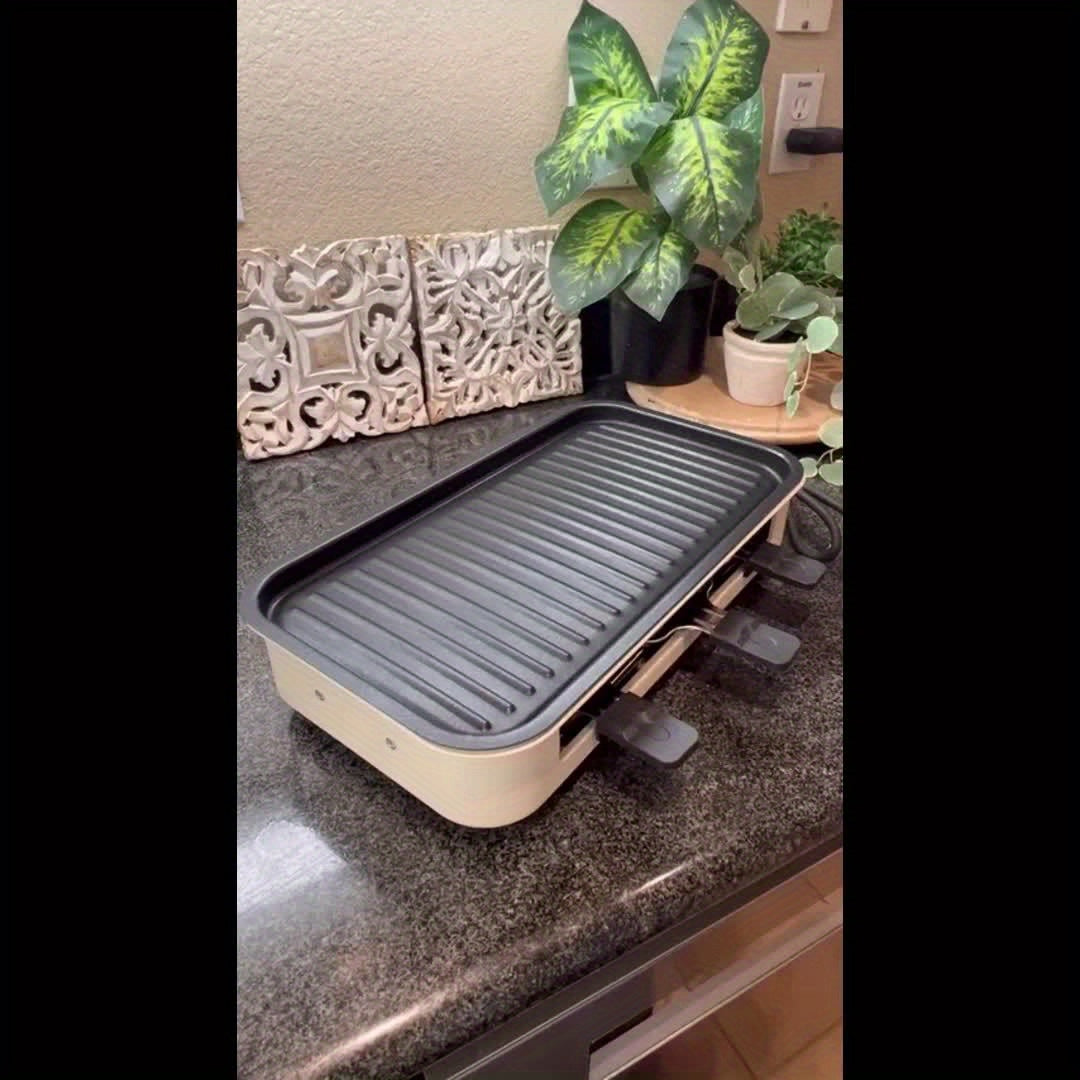 Smokeless Electric Indoor Grill – 2-in-1 Non-Stick Grill & Griddle for Home Cooking