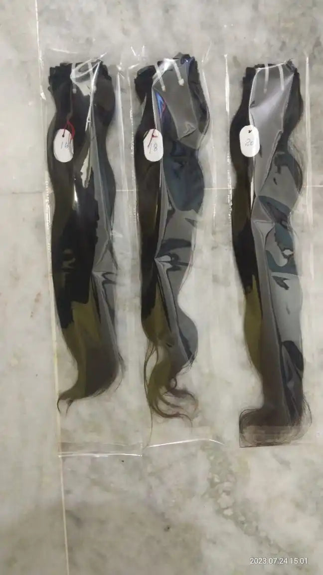 Virgin Human Hair Weft Extensions – Peruvian & Indian Remy Hair