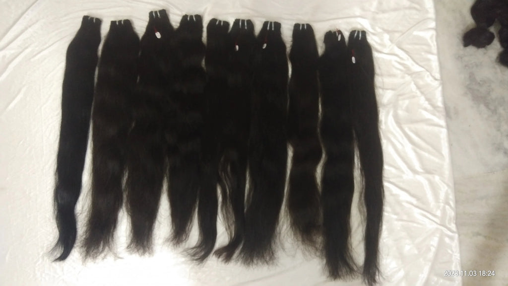 Virgin Human Hair Weft Extensions – Peruvian & Indian Remy Hair