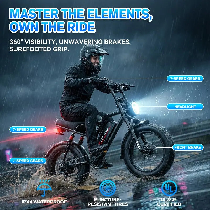 High-Power Electric Bike – Multiple Motor & Battery Options
