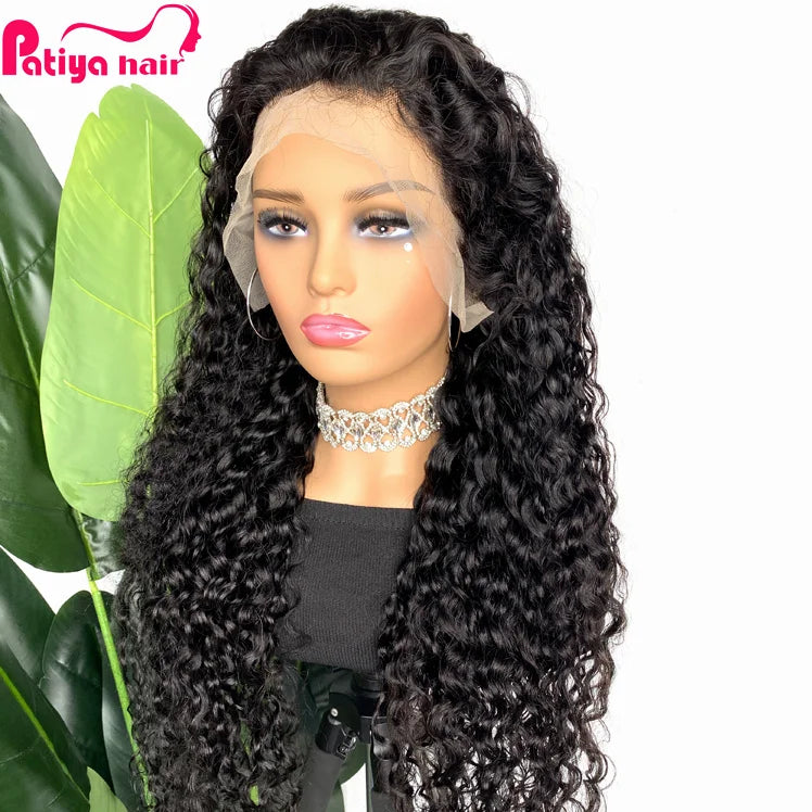Water Wave Brazilian Human Hair Lace Front Wig