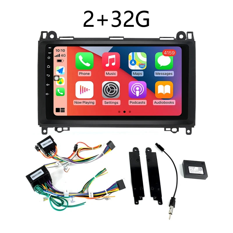 9" Android Car Stereo Head Unit – Wireless CarPlay & Android Auto, OLED Touchscreen | Benz B200 W169 W245 W639