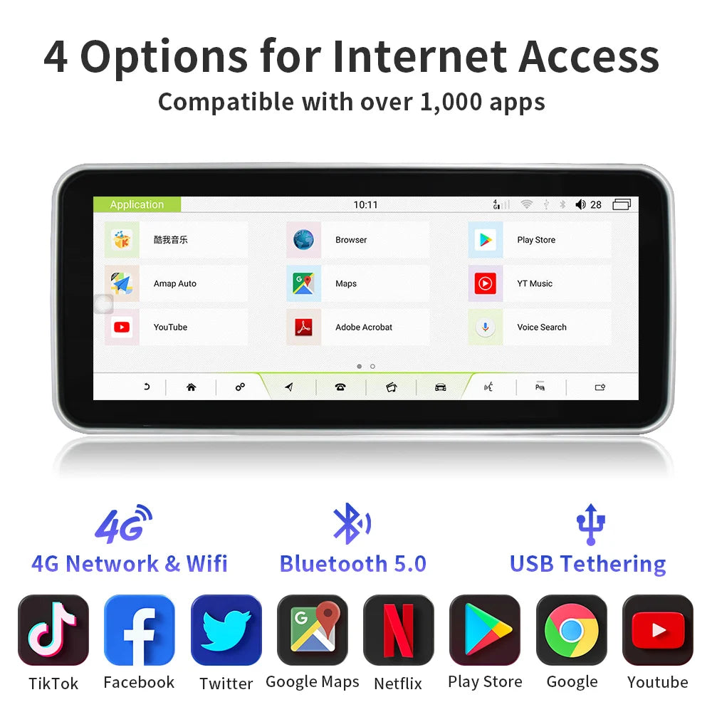 12.3" Android 11 Car Radio for Land Rover Range Rover Vogue L405 2013-2017 – Wireless CarPlay, GPS, Ultra HD IPS