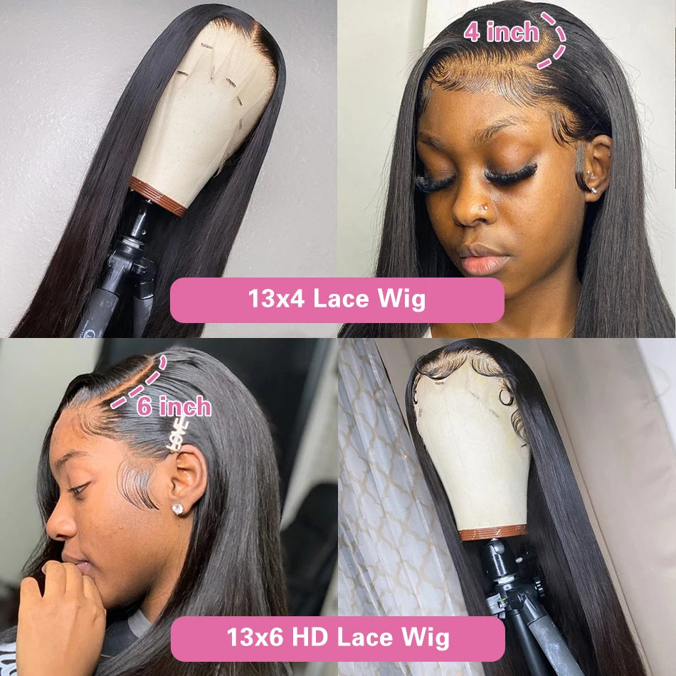 HD Lace Frontal Wig - 13x6/13x4/4x4 Transparent Lace Human Hair Wig
