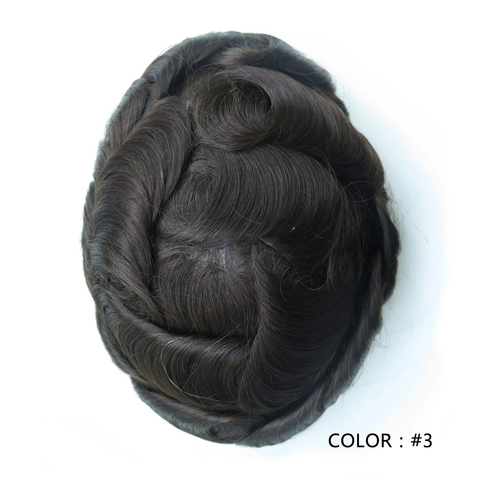 Injected Lace Silk Top Human Hair Toupee – 8 Inch