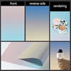 YINGZHI Double-Sided Gradient Color Photography Backdrop Paper – 57x87cm, 23 Colors