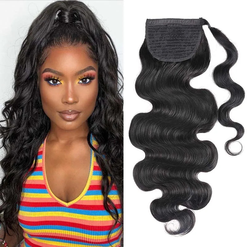 Virgin Human Hair Ponytail Extension – Silky Straight