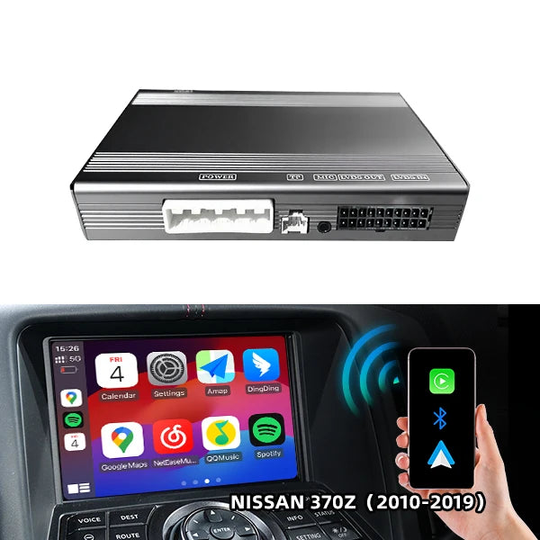 Wireless CarPlay & Android Auto Adapter for Nissan 370Z 2010-2019 – Mirror Link, Factory Screen Upgrade | CZT