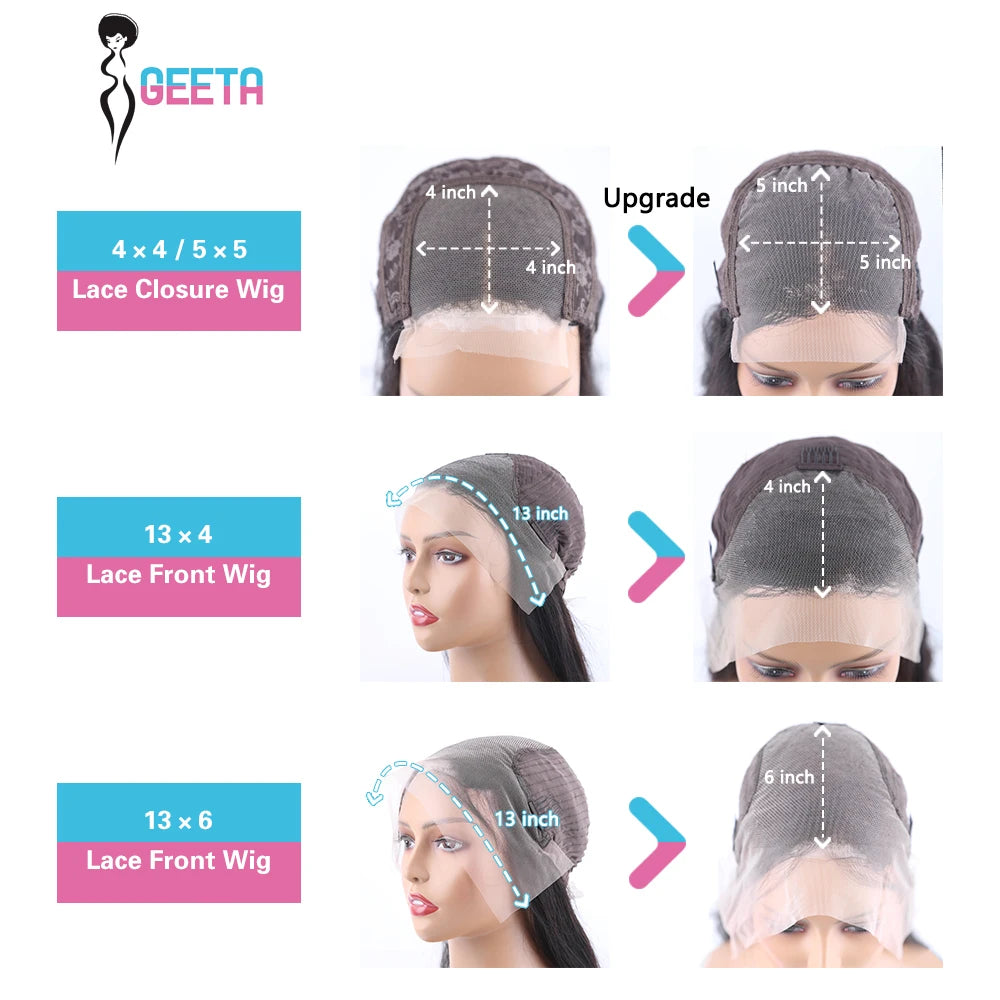 HD Lace Frontal Wig - 13x6/13x4/4x4 Transparent Lace Human Hair Wig