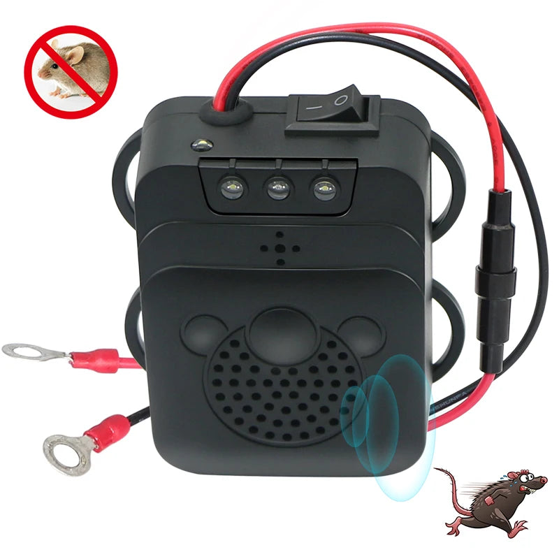 RC-532 Ultrasonic Car Mouse & Rodent Repeller – Vibration, Sound & Light