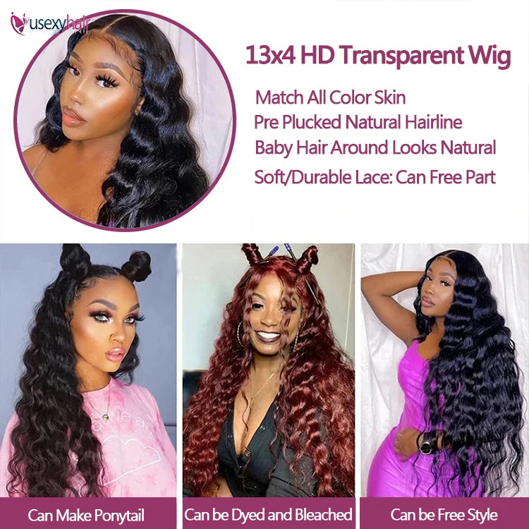 30-Inch Wavy Human Hair Lace Front Wig