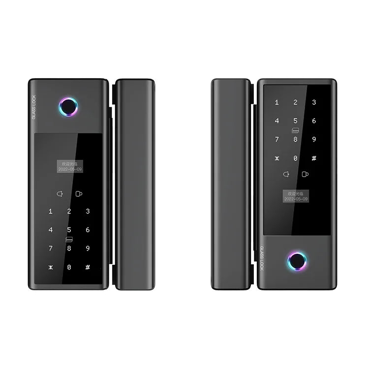 S1 Smart Glass Door Lock – TTlock & Tuya App, Fingerprint, Card, Code & Key Access