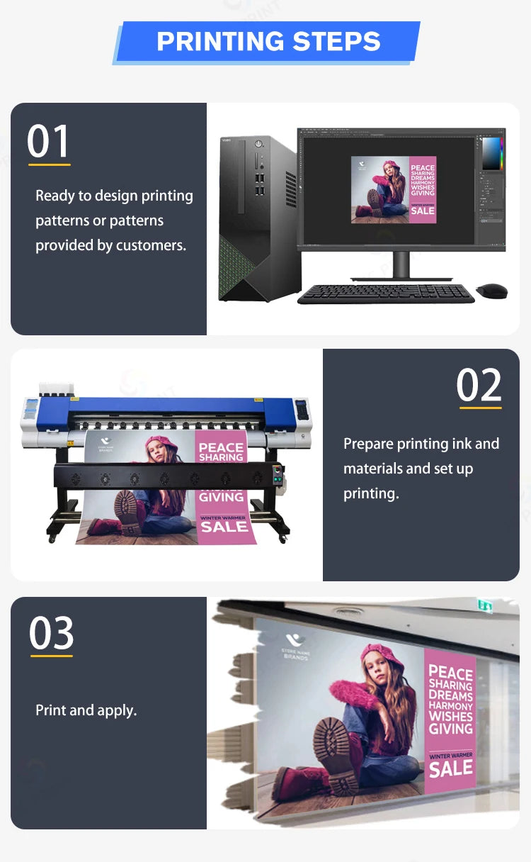 JC PRINT 5161S 1.6m Large Format Eco Solvent Printer – XP600 & I3200 Printhead Options