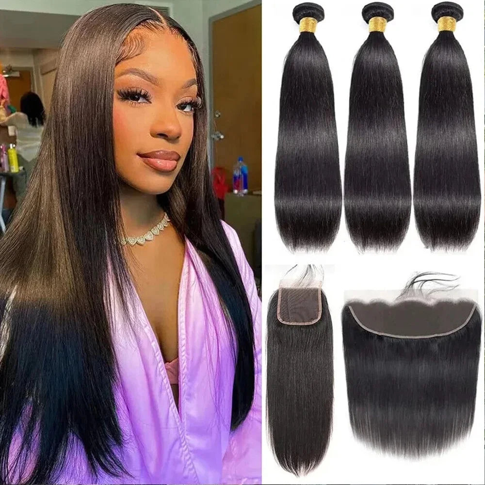 12A Grade 100% Virgin Human Hair Bundles – Double Drawn Remy Hair, 14 Textures, 8"-34"