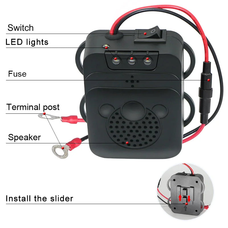 RC-532 Ultrasonic Car Mouse & Rodent Repeller – Vibration, Sound & Light