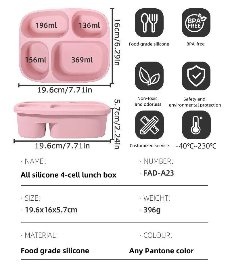 Collapsible Silicone Food Storage Container