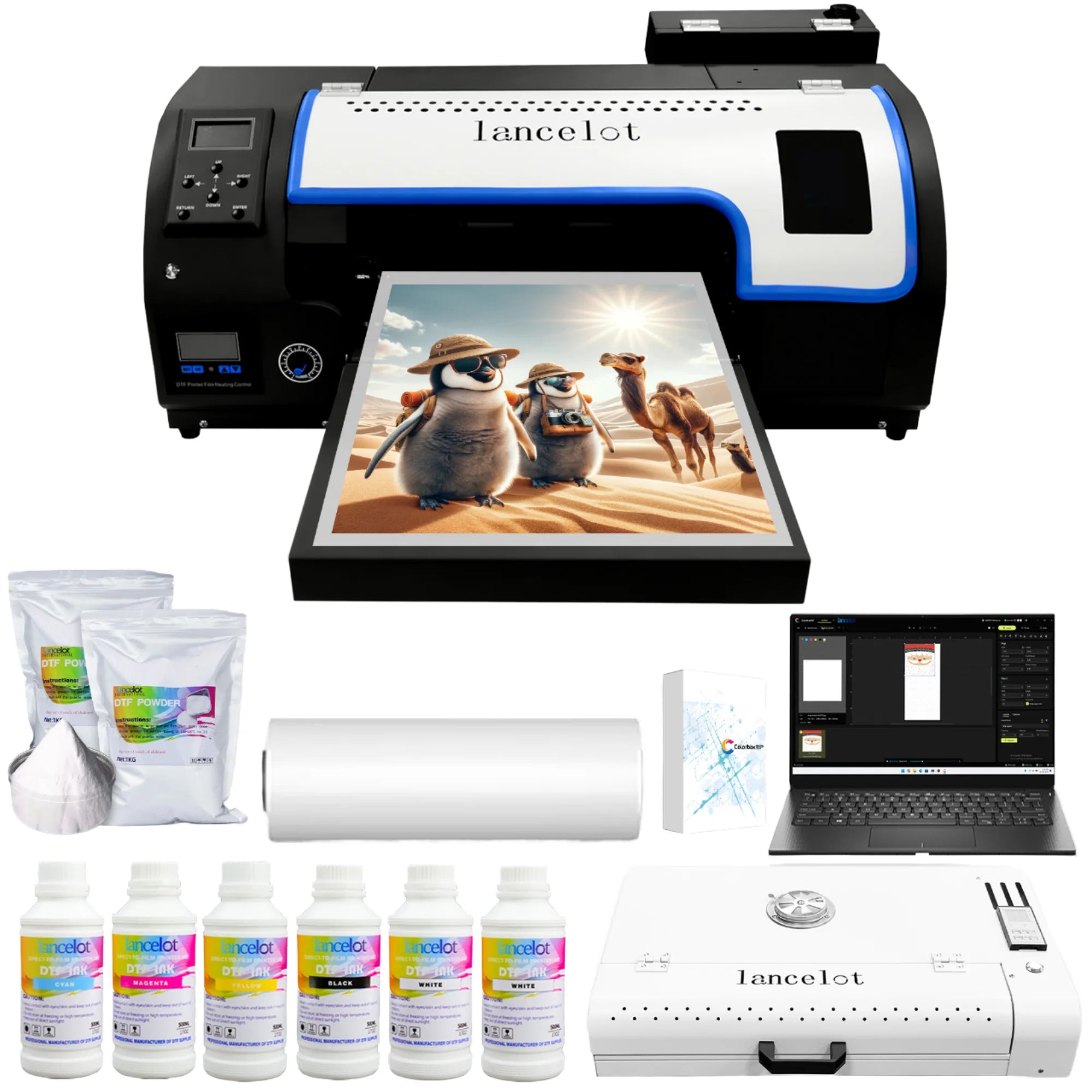 M1630 Pro A3 DTF Printer – White Ink Circulation, Auto-Maintenance & Roll Feeder