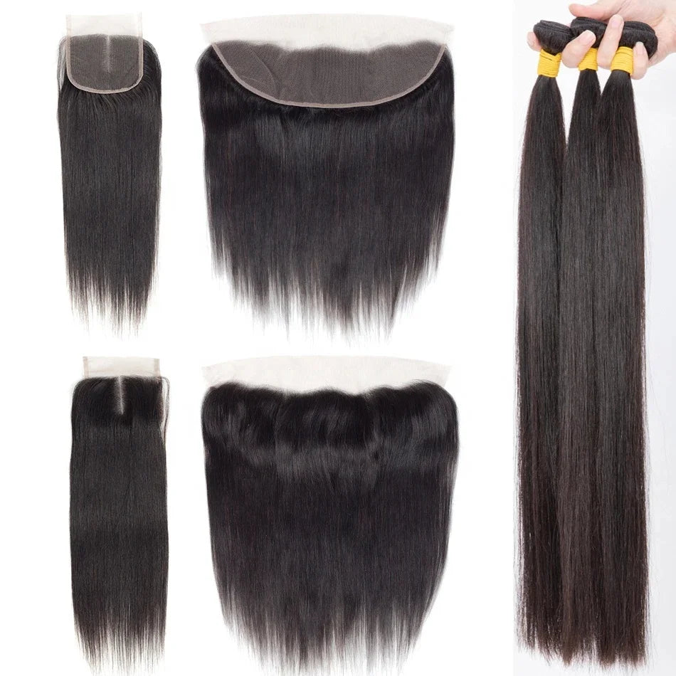 12A Grade 100% Virgin Human Hair Bundles – Double Drawn Remy Hair, 14 Textures, 8"-34"