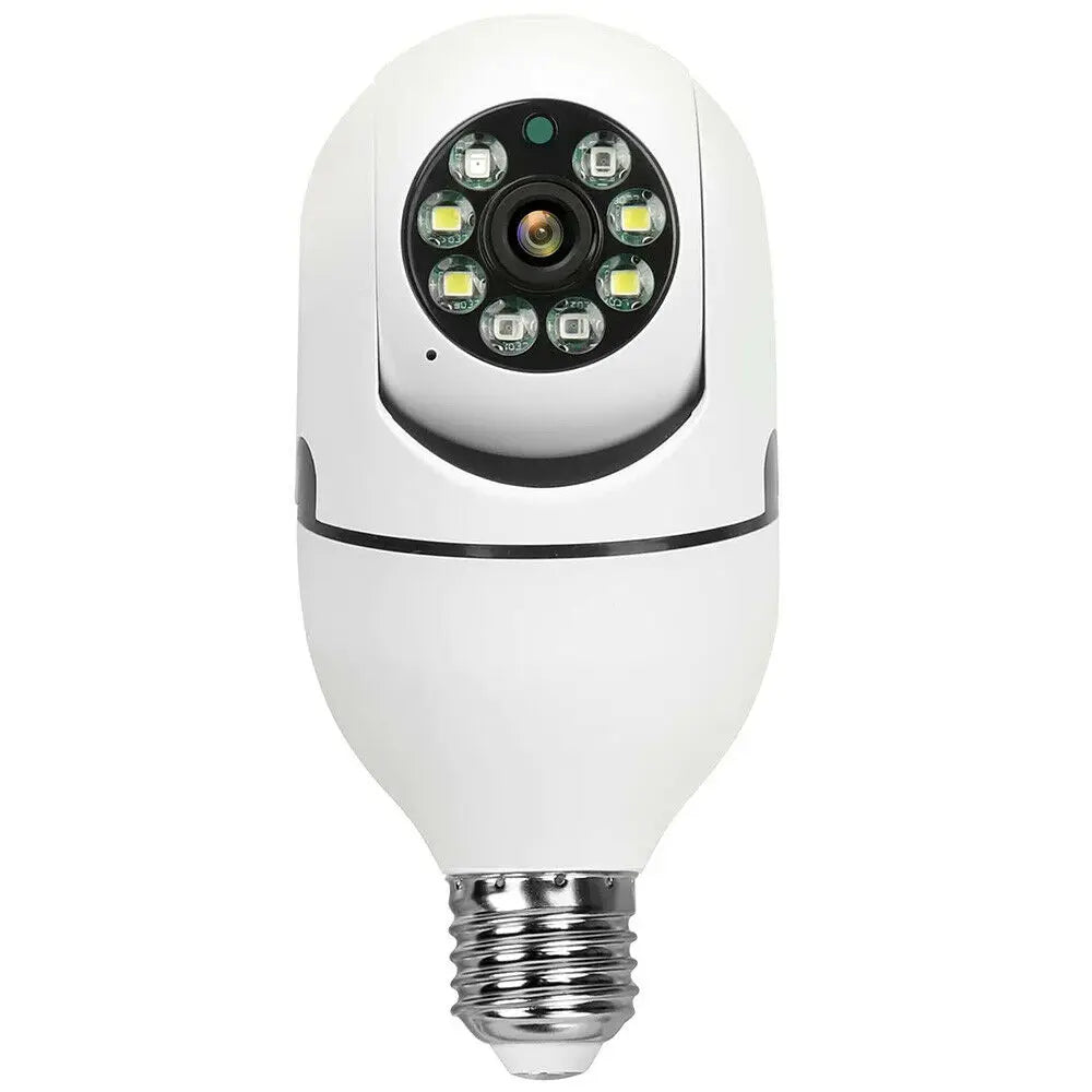 SJS 360° Panoramic WiFi Light Bulb Security Camera – 1080P