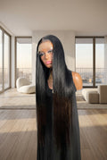 30-Inch Bone Straight Human Hair HD Lace Front Wig