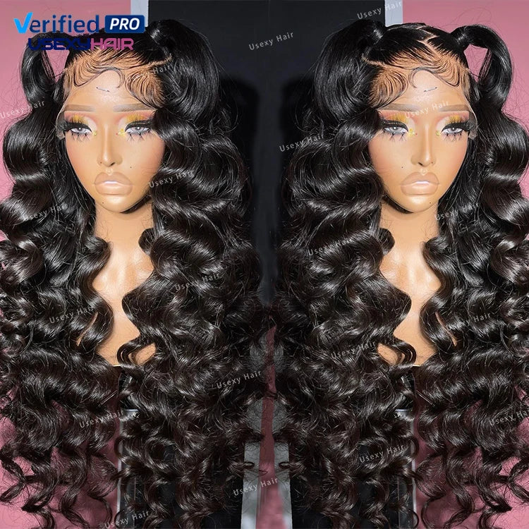 30-Inch Wavy Human Hair Lace Front Wig