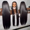 30-Inch Bone Straight Human Hair HD Lace Front Wig