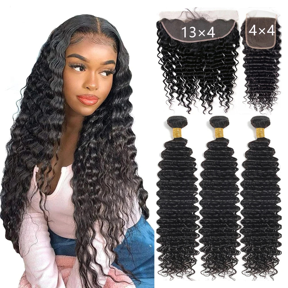 12A Grade 100% Virgin Human Hair Bundles – Double Drawn Remy Hair, 14 Textures, 8"-34"