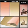 YINGZHI Double-Sided Gradient Color Photography Backdrop Paper – 57x87cm, 23 Colors